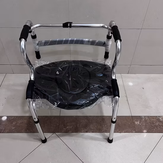 Andador con ruedas de cuatro ruedas para personas mayores, ligero, diseño europeo ajustable, para personas mayores