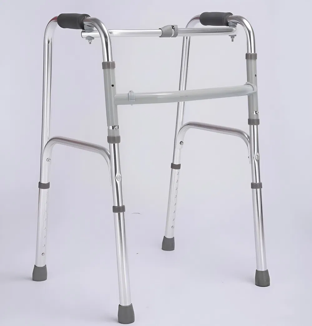 Andador de rehabilitación Ayudas para caminar plegables de aleación de aluminio