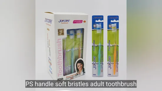 Cepillo de dientes privado para adultos con impresión de logotipo privado de cerdas suaves para atención de salud dental de alta calidad